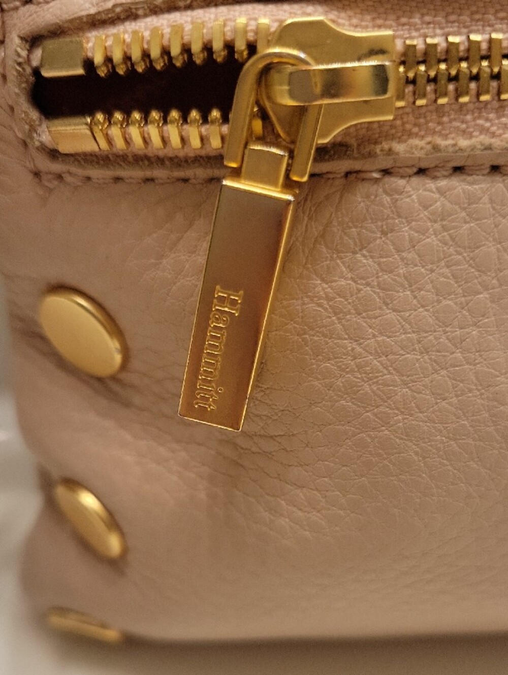 Hammitt Nash Blush Pink Leather Wristlet with Gold Hardware - Picture 3 of 16